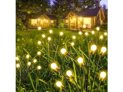 Lampa Strend Pro Garden Firefly, solárna, 6x LED, nerez, 72 cm