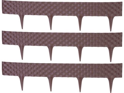 Palisáda RattanPalisade L-2,40 m, tmavá hnedá, bal. 3 ks, 820x95/200 mm, UV