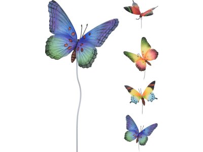 Ozdoba zapichovacia motýľ 69 cm mix