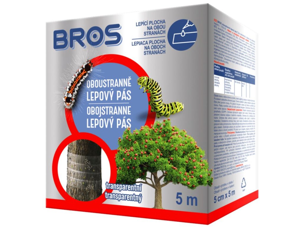Lepové pásy 5m na kmene stromov obojstranné BROS