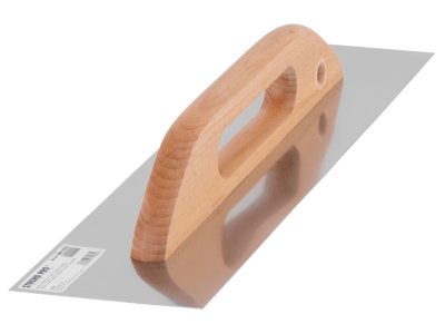Hladítko Strend Pro Premium, HardWood, drevená rúčka, 380x130 mm, rovné, 0,7 mm, nerezové