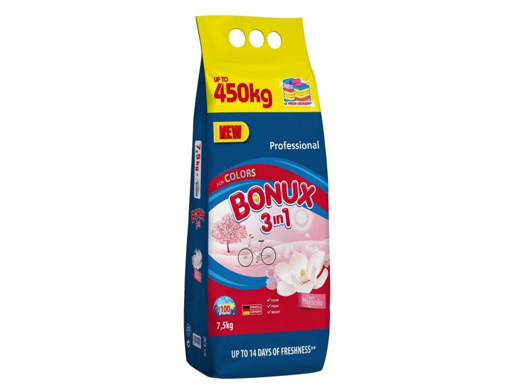 Bonux prášok Color Pure MAGNOLIA 100 PD 7,5 kg