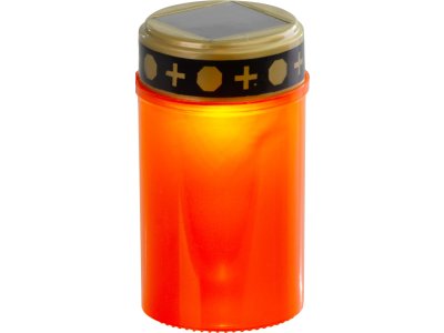 Kahanec MagicHome TG-62, s LED sviečkou, na hrob, červený, solárne nabíjanie