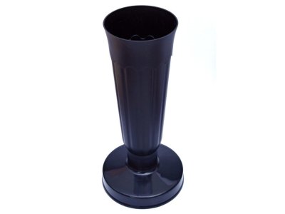 Váza na hrob so záťažou ČIERNA 32 cm
