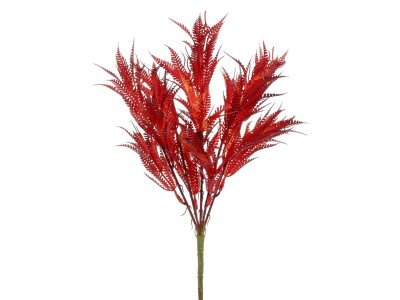 Ozdoba zápichovacia papraď 40cm červený