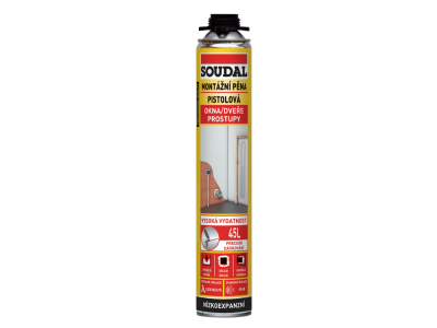 Montážna pena nízkoexpazná pištolová 750ml SOUDAL