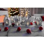 Dekorácia MagicHome Vianoce, Domček, LED, interiér, mix 7x6x10 cm
