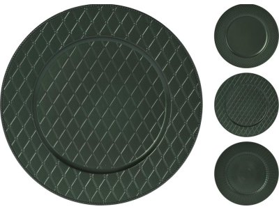 Podnos 33 cm plast zelený mix