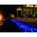 Konstsmide Micro svetelná reťaz modrá 100 LED , zelený kábel, 4m