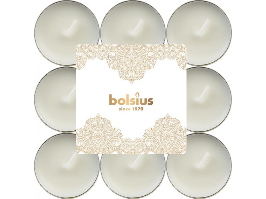 Sviečky Bolsius Scented Golden Lace/vanilla, čajové, vonná, Vianoce, bal. 18 ks