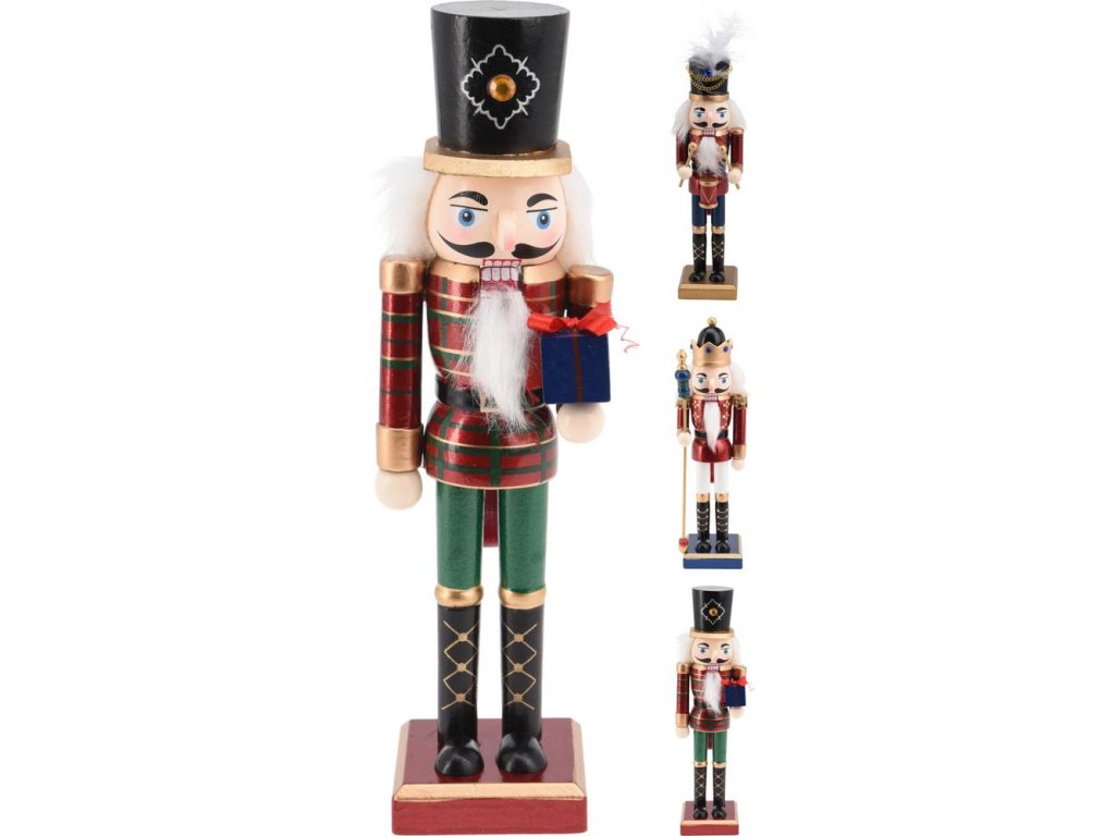 Postavička luskáčik/vojačik 38 cm drevo mix