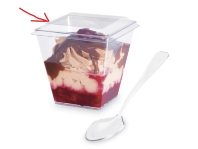 Viečko pre fingerfood pohárik č. 66331 (PET) 20 ks GASTRO