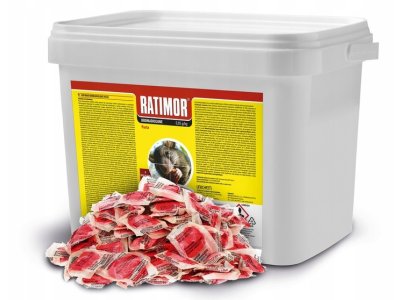 Nástraha na myši a potkany, mäkká návnada Ratimor 5kg