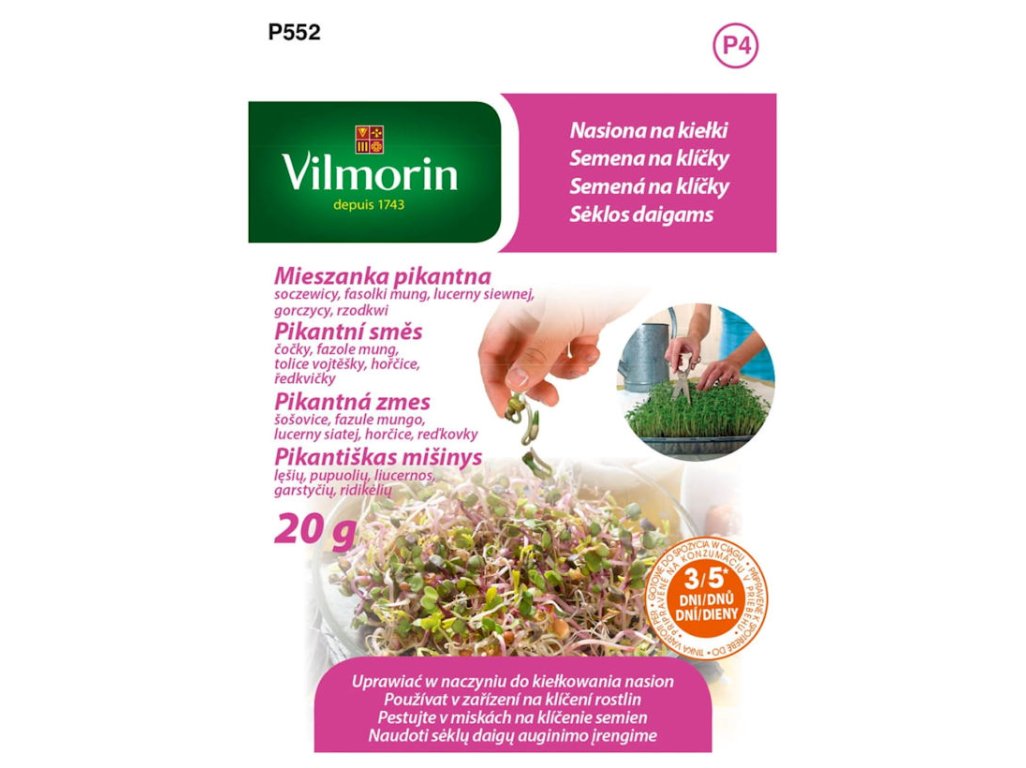 Vilmorin BIO Pikantná zmes na klíčky 20g