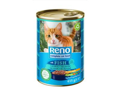 Reno CAT konzerva pre MAČKY - RYBA 415g