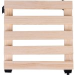 Podstavec Strend Pro, 30x30x7 cm, pod kvetináč, na kolieskach, posuvný, stojan, max. 50 kg, drevo