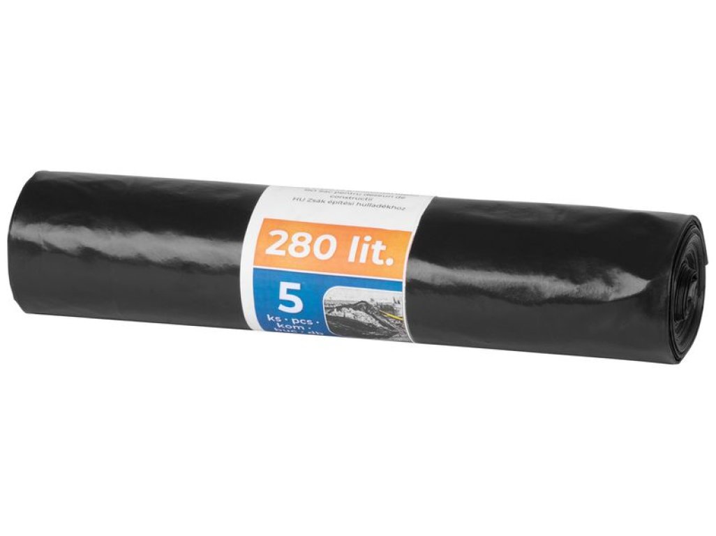 Vrecia Strend Pro, 280 lit., na stavebný odpad, čierne, bal. 5 ks, extra strong
