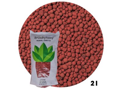 Keramzit 2l 8-16mm červený Red