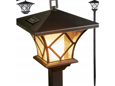 Lampa Strend Pro Garden Zia, solárna, 2xLED, 17x17x153 cm