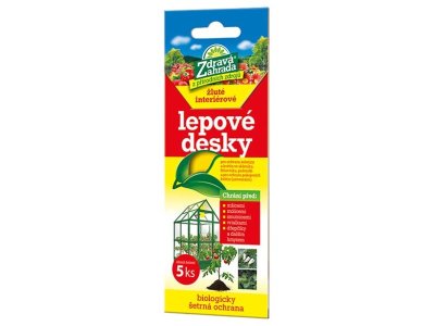 Dosky ŽLTÉ lepové do skleníkov ZDRAVÁ ZÁHRADA INTERIÉROVÉ