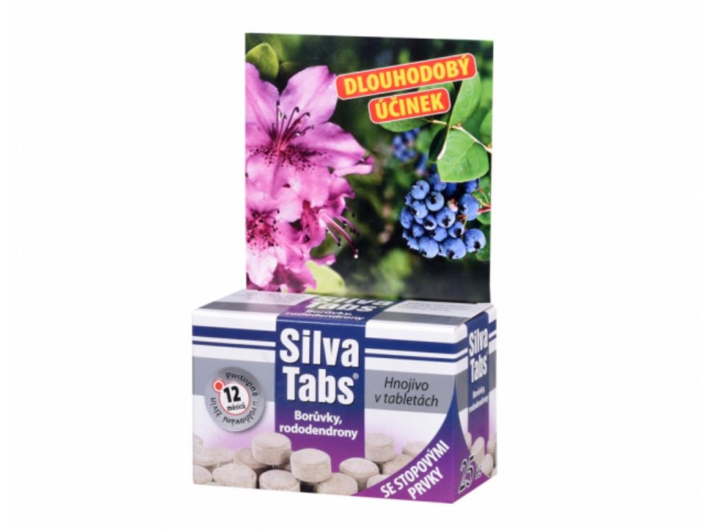 Hnojivo na čučoriedky a rododendróny v tabletách Silva tabs 25ks