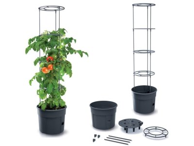 Kvetináč na pestovanie RAJČIAKOV TOMATO GROWER 39,2cm antracit