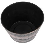 Kvetináč Strend Pro Woodeff, 39x23 cm, zlatý, efekt dreva