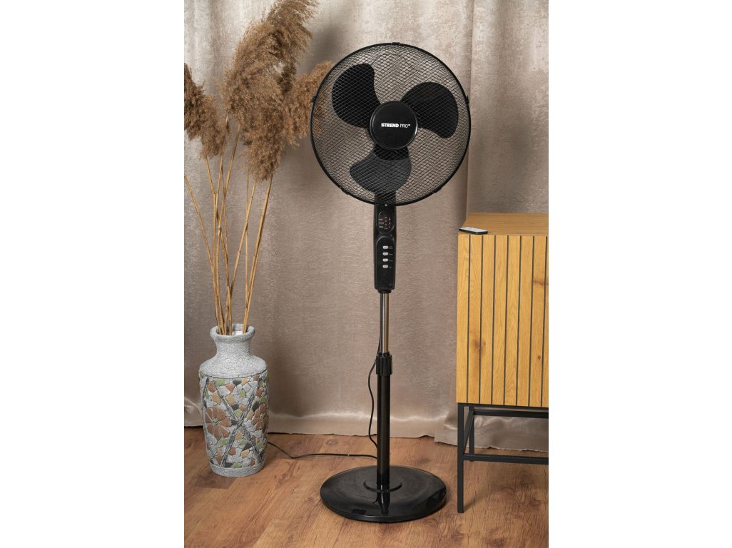 Ventilátor Strend Pro, stojanový, s diaľkovým ovládaním, 40 cm, 45 W