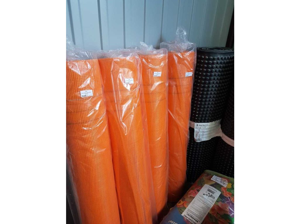 Sklotextilná mriežka (armovacia sieťka) 145g - 1m x 50m Oranžová