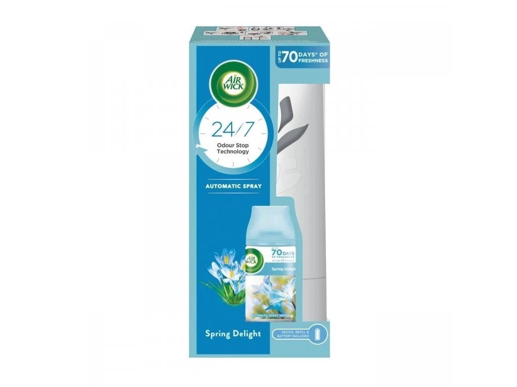 Air Wick PURE el. strojček + náplň Freshmatic spring Delight 250 ml