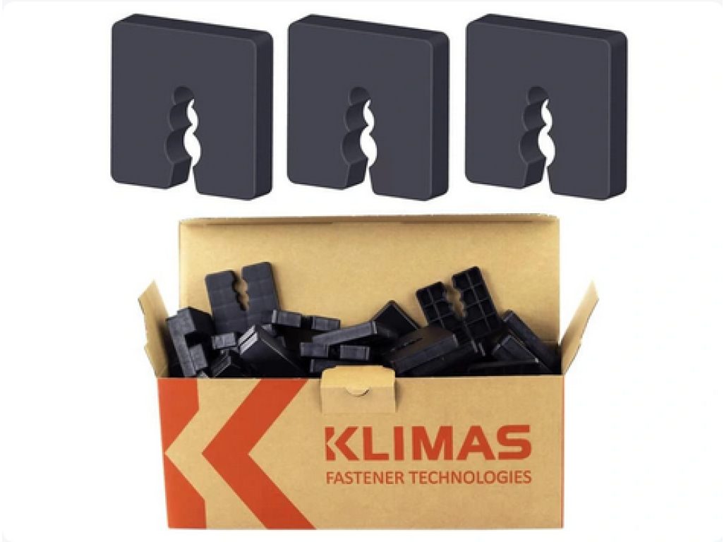 Distančné podložky 10mm 50x50mm 50ks PVC