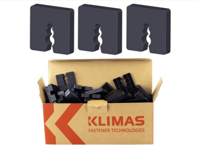 Distančné podložky 10mm 50x50mm 50ks PVC