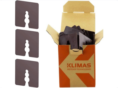 Distančné podložky 2mm 50x50mm 50ks PVC