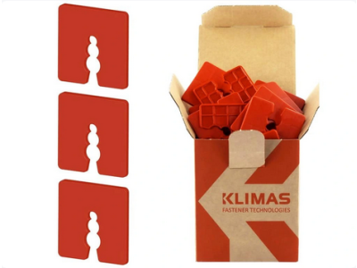 Distančné podložky 3mm 50x50mm 50ks PVC