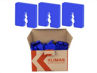 Distančné podložky 8mm 50x50mm 50ks PVC