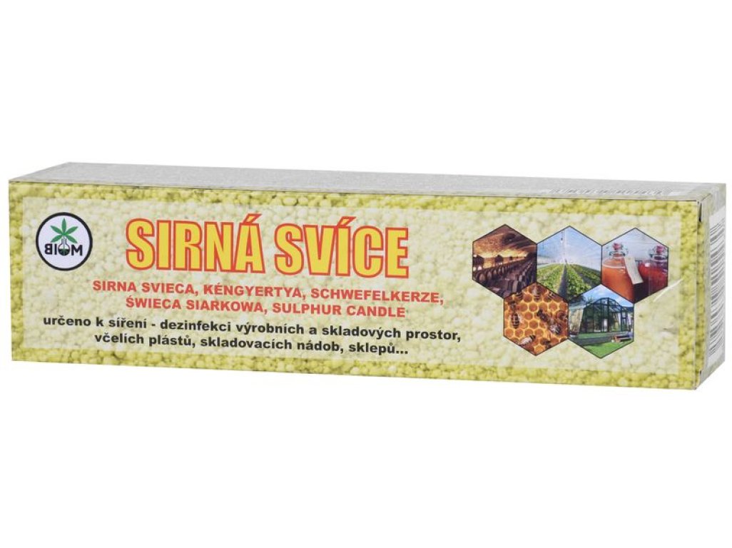 Sviečka BIOM, sírna svieca na ničenie hmyzu a dezinfekciu, 700g