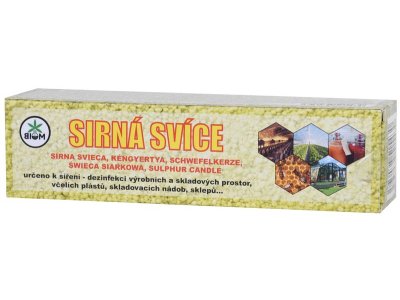 Sviečka BIOM, sírna svieca na ničenie hmyzu a dezinfekciu, 700g