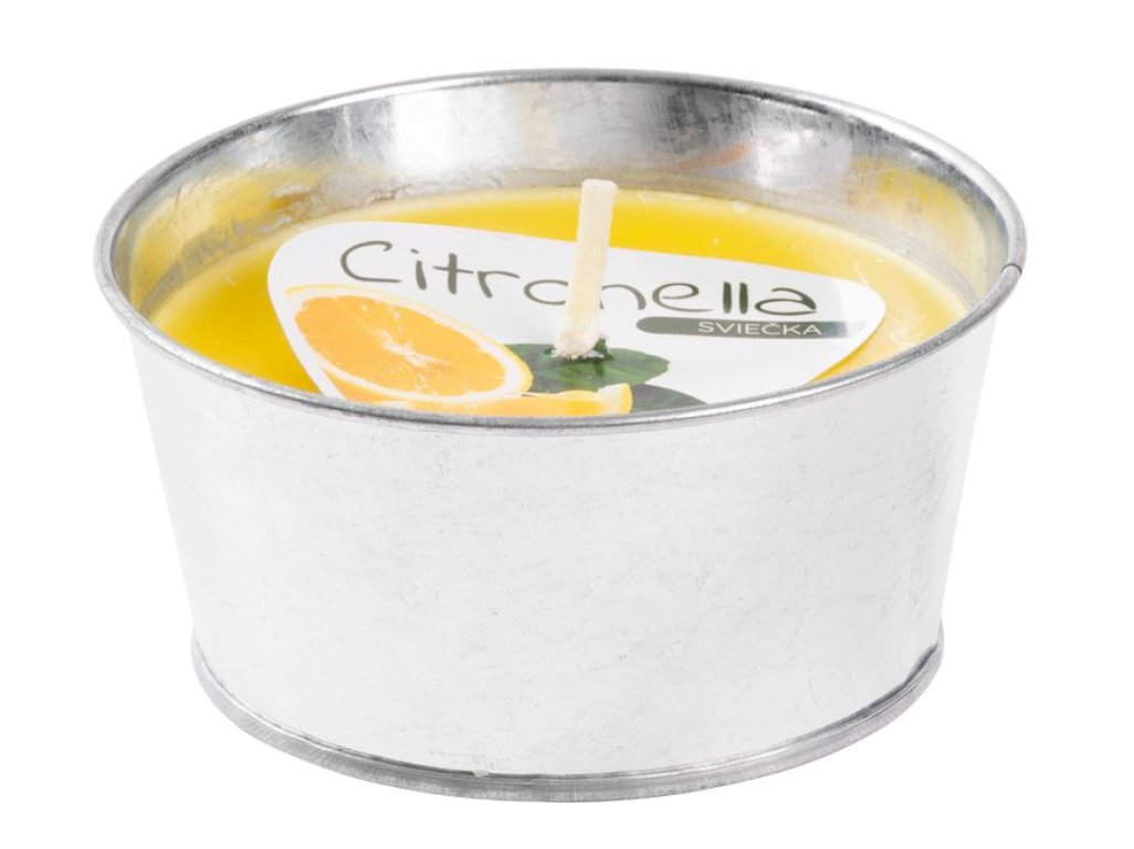 Sviečka Citronella CB146, repelentná, vedro, 130 g, 120x60 mm