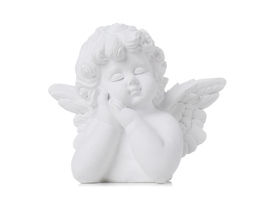 Anjel s krídlami 15,5x9x12cm polyresin