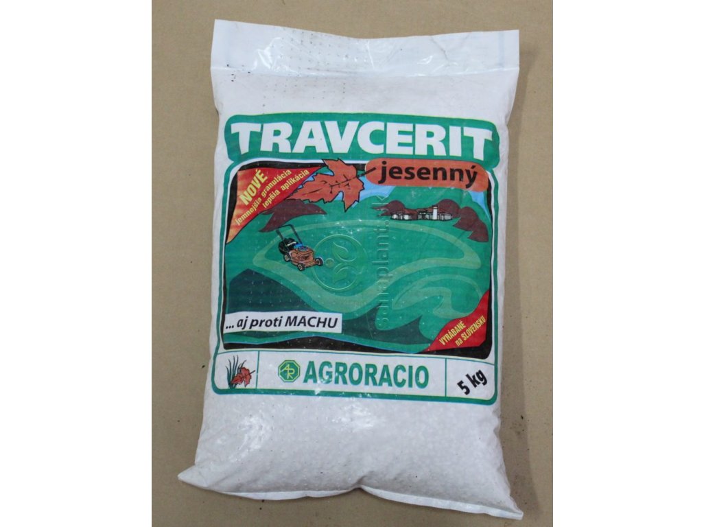 Agroracio Travcerit Jesenný Hnojivo na trávnik 5 kg