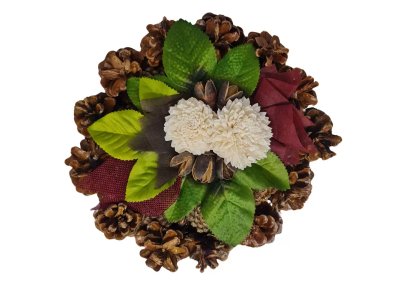 Veniec ŠIŠKOVÝ zdobený MIX 25cm