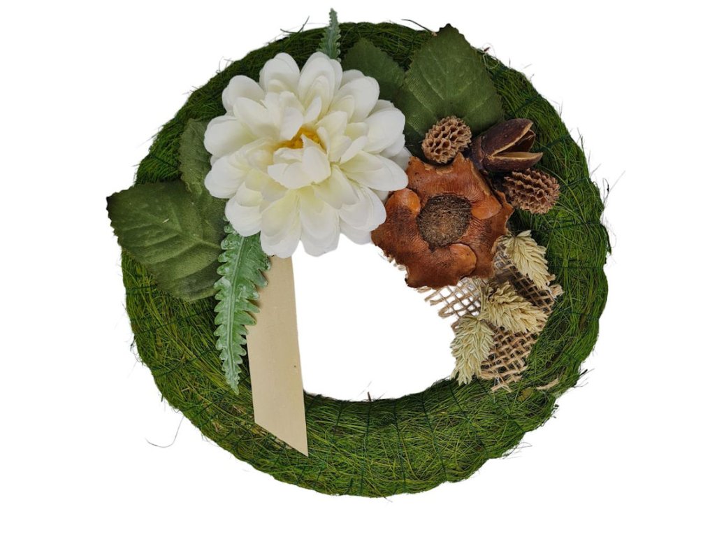 Venček SISAL zelený 20cm MIX