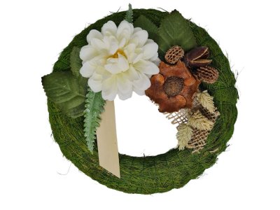 Venček SISAL zelený 20cm MIX