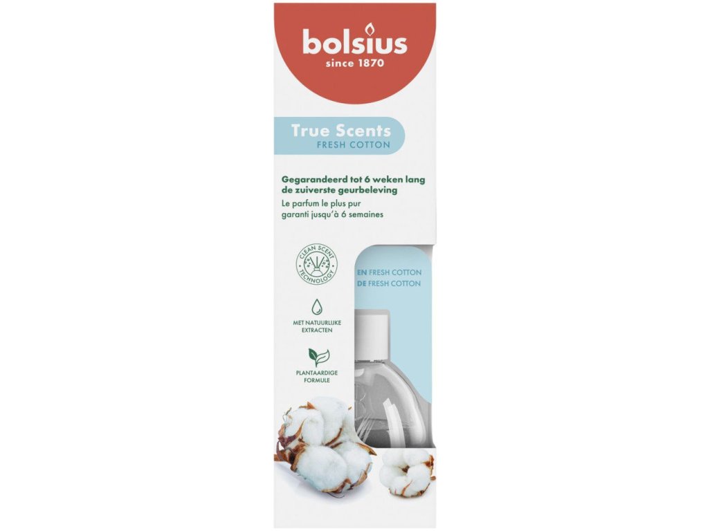 Bolsius Difuzér 60ml Fresh cotton