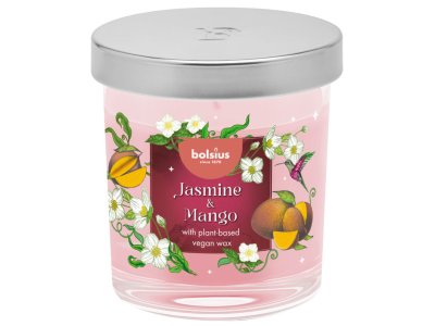 Bolsius Sviečka 80/72 v skle Jasmín & Mango 25hod
