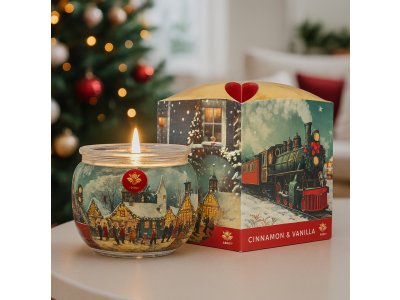 Sviečka Cinnamon & Vanilla 90g