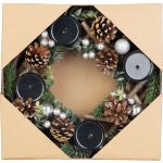 Veniec MagicHome Vianoce, adventný, prírodný, 30 cm