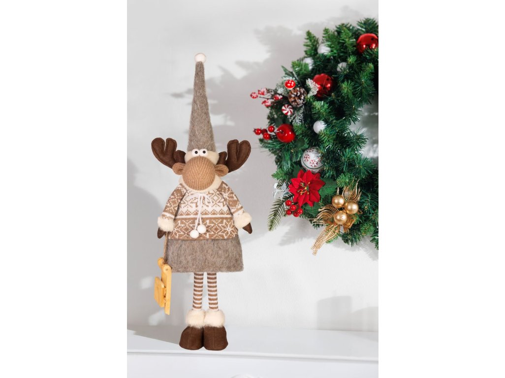 Dekorácia MagicHome Vianoce, sob, dievča, 13x21x53 cm