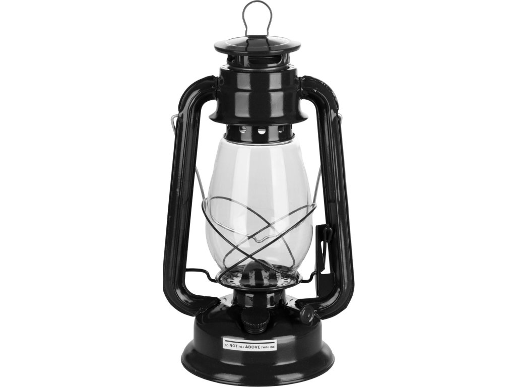 Lampáš, 300 mm, petrolej, čierny