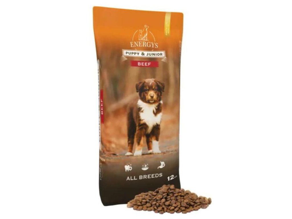 ENERGYS Dog Premium Puppy & Junior All Breeds Beef 12kg